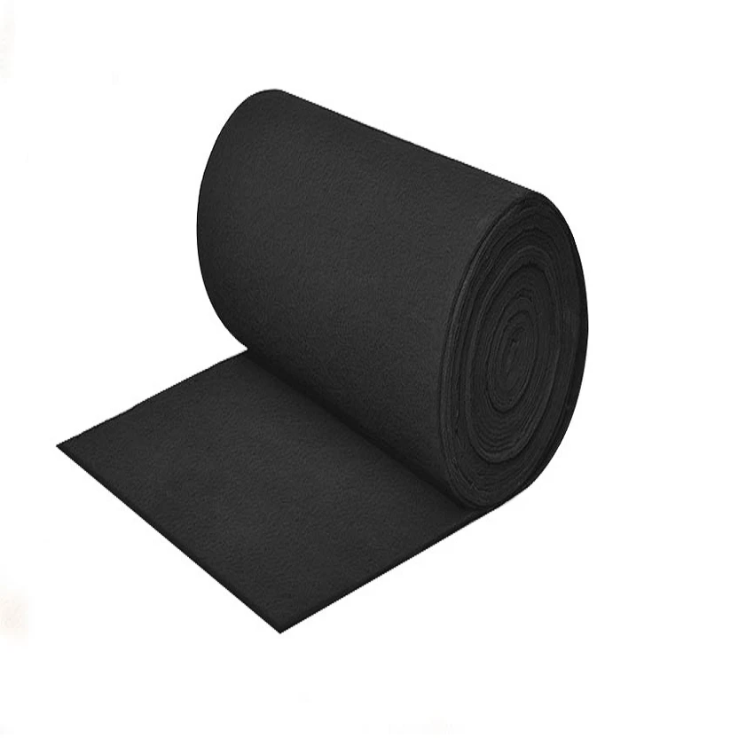 black activated-carbon filter media